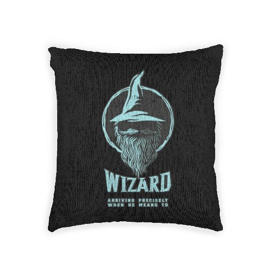 A Wizard Never Late Woven Pillows