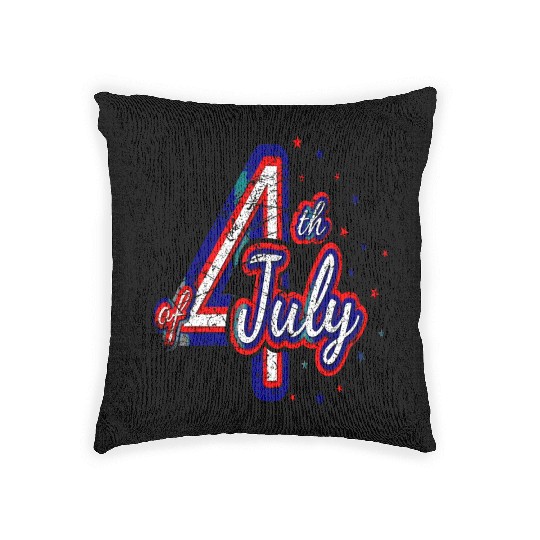 4th July Independence Day United States Vintage Di Woven Pillows