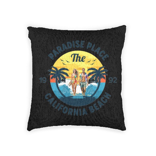 Paradise Place: California Beach Woven Pillows