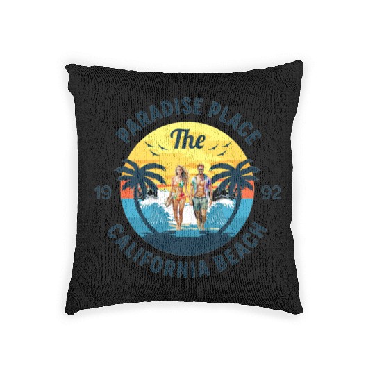 Paradise Place: California Beach Woven Pillows