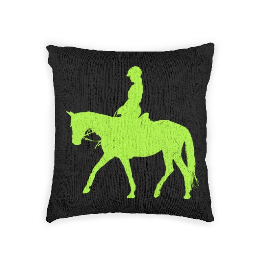 Equestrian Green Lizard Woven Pillows