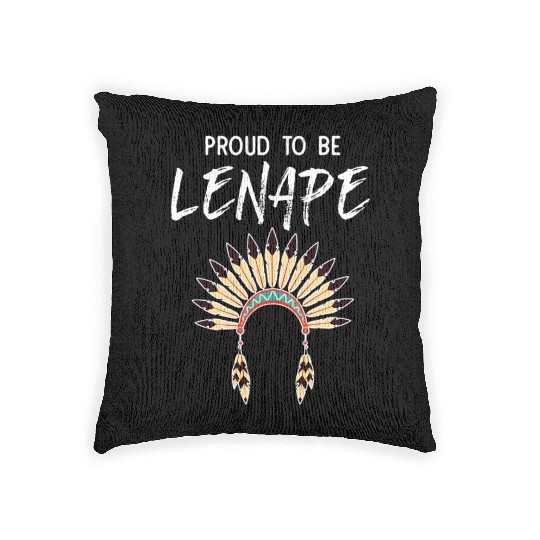 Proud To Be Lenape Delaware Native American Pride Woven Pillows