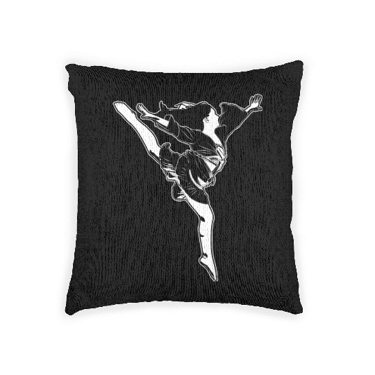 Female Dance Teacher Woven Pillows