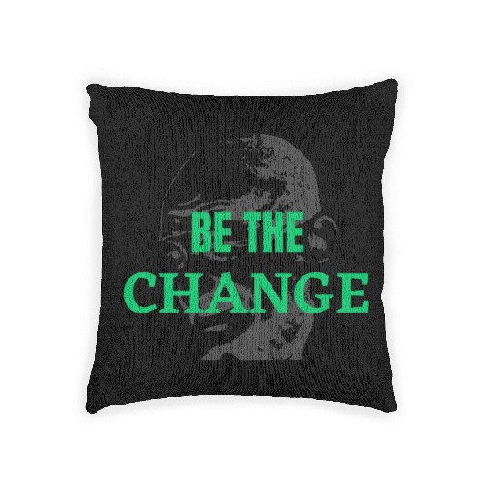 "Be the Change Woven Pillows: Inspire and Empower"