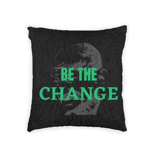 "Be the Change Woven Pillows: Inspire and Empower"