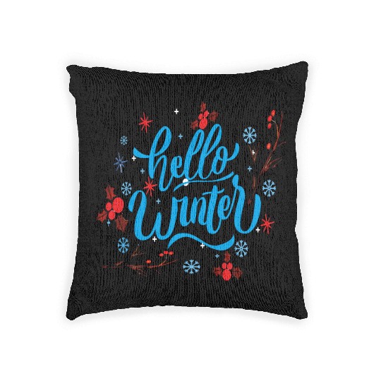 Hello Winter Woven Pillows
