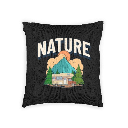 Rv World Tour Nature Is Calling Woven Pillows