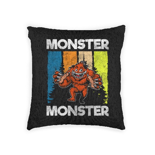 Monster Fright Character Monster Hunter Woven Pillows