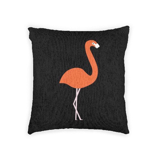 Flamingo green Woven Pillows