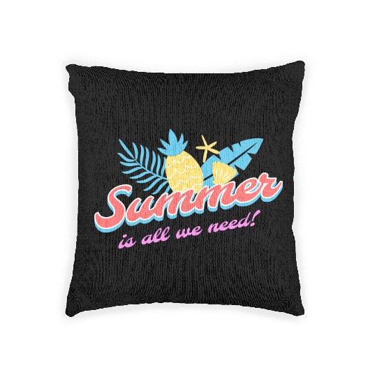 Summer is all we need tumblr Woven Pillows