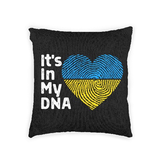 It'S In My Dna Ukraine I Stand With Ukraine Woven Pillows