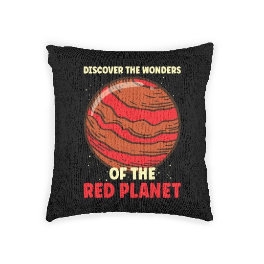 Mars Explore Astronaut Astronomy Solar System Woven Pillows