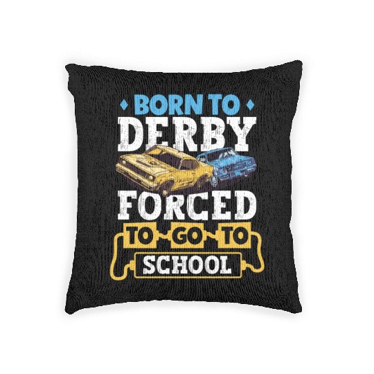 Demo Derby Demolition Derby Demolition Derby Lover Woven Pillows