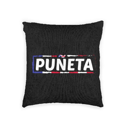 Patriotic Puerto Rico Puneta Flag Woven Pillows