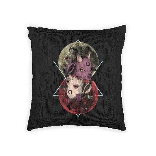 As Above So Below Goat Woven Pillows