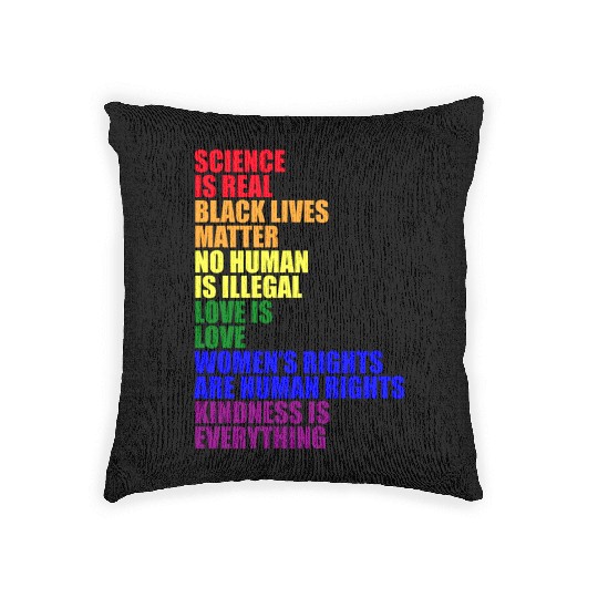 Science Is Real Woven Pillows