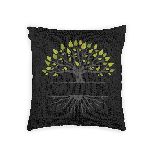 Family Reunion,, Family Reunion Tree, tree logo Woven Pillows