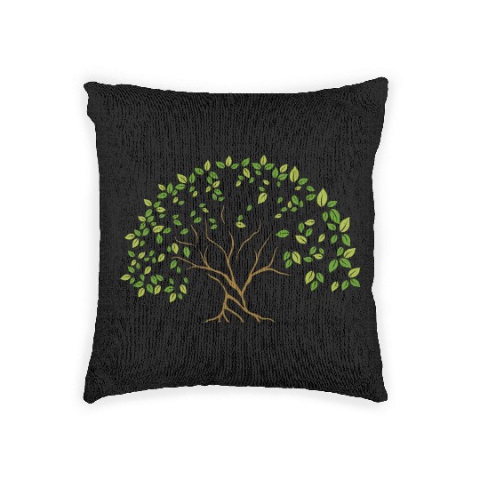 Family Reunion, Family Reunion Tree, tree Woven Pillows