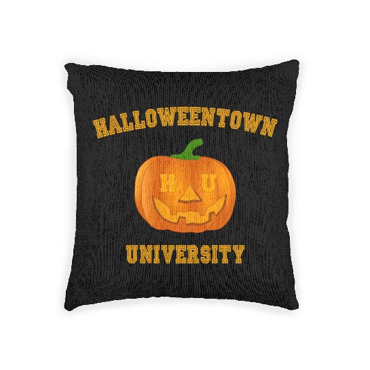 Halloweentown University Pumpkin For Treat Or Tric Woven Pillows