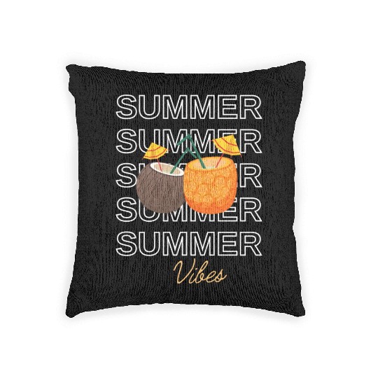 Summer adventures Woven Pillows