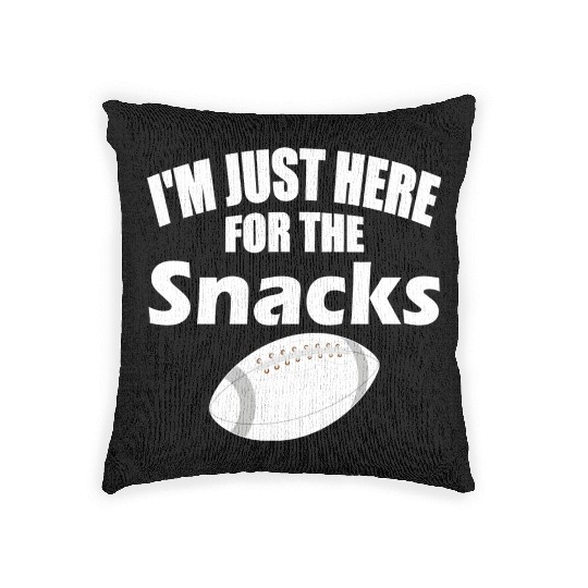 I m Just Here For The Snacks Funny Fantasy Woven Pillows