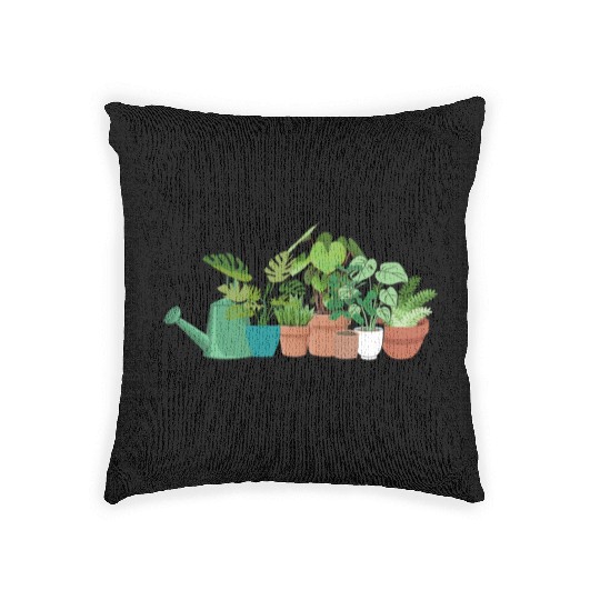 Things I Do In My Spare Time Plants Woven Pillows