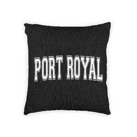 Port Royal Sc South Carolina Usa Sport Varsity Woven Pillows