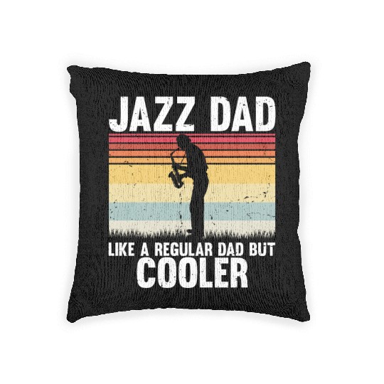 Hilarious Sax Beating Trombone Saxophonist Lover Woven Pillows