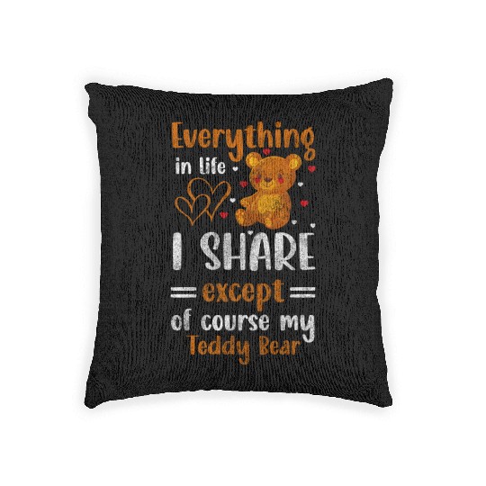 Teddy Bear Offspring Protector Cuddly Woven Pillows