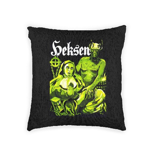 Satan Nun Witch Halloween Monster Horror Movie Woven Pillows