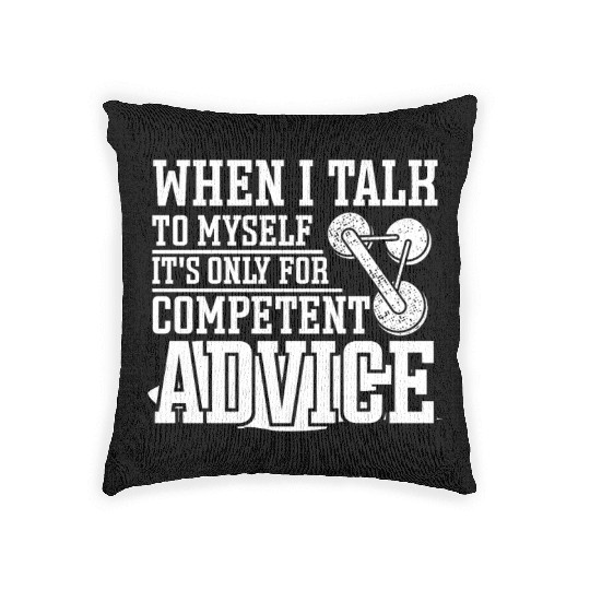 Glazier worker talk to myself for competent advice Woven Pillows