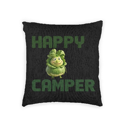 happy camper Woven Pillows