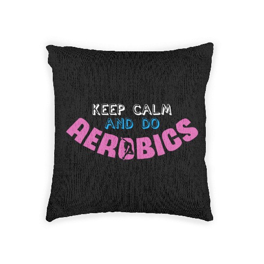 Aerobics Joke Workout Gym Aerobic Cardio Woven Pillows
