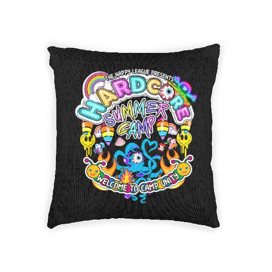 Hardcore Summer Camp Woven Pillows
