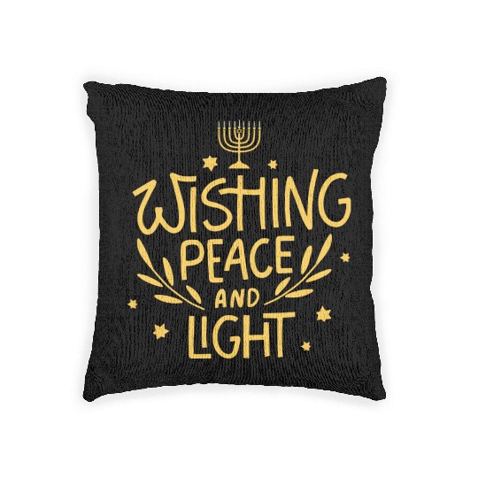 Wishing Peace And Light This Hanukkah Woven Pillows