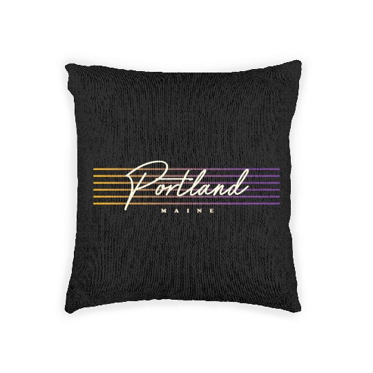 Portland Nostalgic Style Maine Woven Pillows