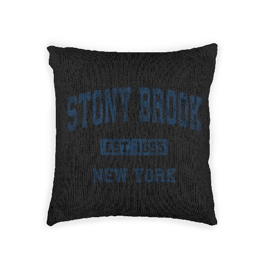 Stony Brook New York Ny Athletic Sports Woven Pillows