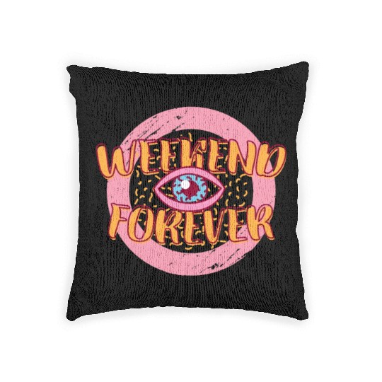 Retro 80s Weekend Forever Woven Pillows