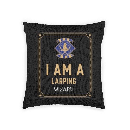 I Am A LARPing Wizard Woven Pillows