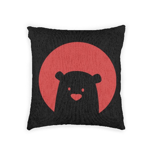 Women's Red Bear Woven Pillows