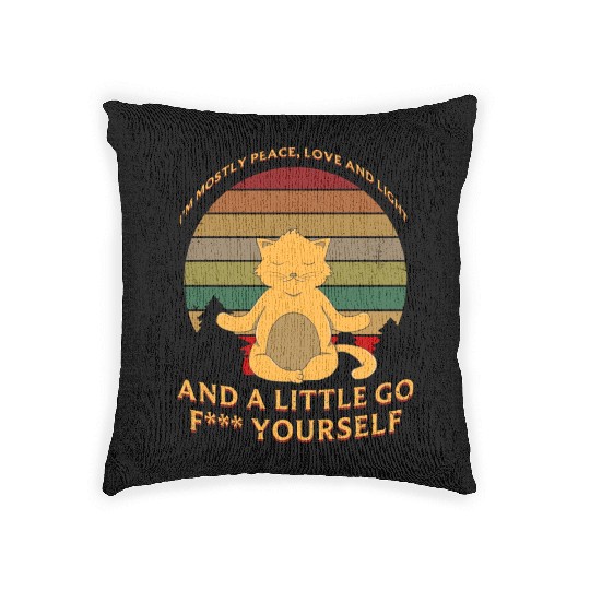 Peace Love And Light Woven Pillows