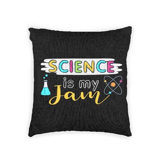 Science Is My Jam Science Teacher Woven Pillows