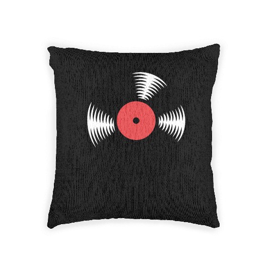 Melting vinyl disc. Woven Pillows