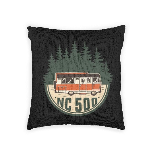The north coast scotland - NC 500 route Woven Pillows