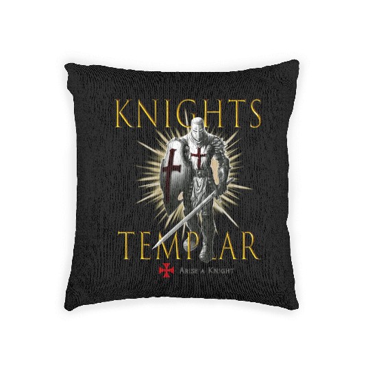 Knights Templar Christian Religious Warrior Oath E Woven Pillows