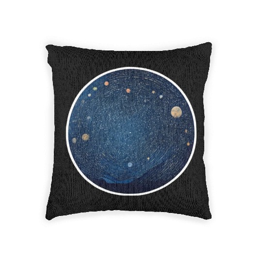 A Starry Night Woven Pillows