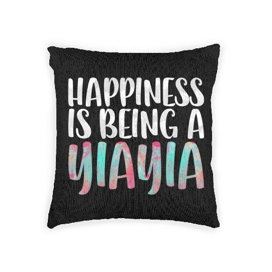 Happiness Is Being A Yiayia Mother'S Day Woven Pillows