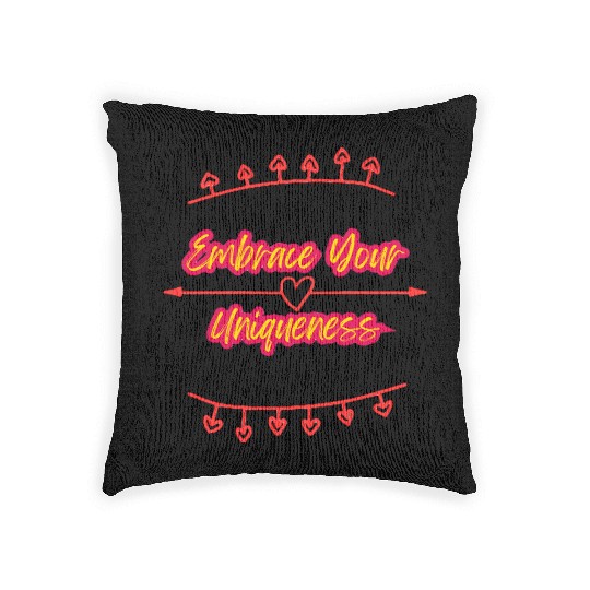 Self love -Embrace yourself Motivational Woven Pillows Woven Pillows