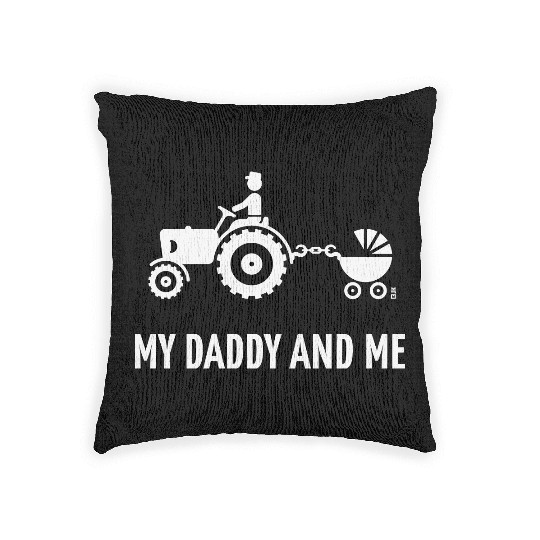 My Daddy And Me (Tractor & Stroller / Buggy / W) Woven Pillows