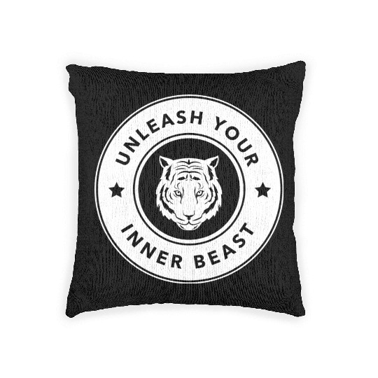 Martial Arts Unleash Your Inner Beast Woven Pillows